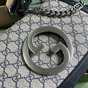 Gucci Blondie Shoulder Bag Blue Beige 28x16x4cm - 2