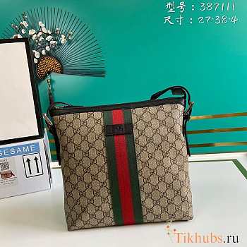 Gucci Canvas Shoulder Bag 27x38x4cm