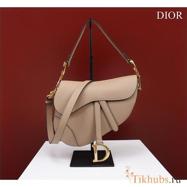 Dior Saddle with Long Strap Beige 25.5x20x6.5cm - 1