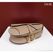 Dior Saddle with Long Strap Beige 25.5x20x6.5cm - 5