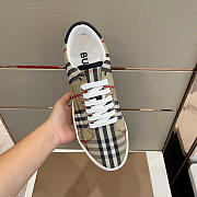 Burberry Albridge Check& Leather Low-top Sneakers - 2