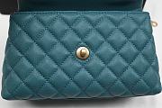 Chanel Coco Handle Dark Green Gold Caviar 25cm - 3