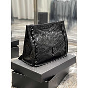 YSL Niki Shopping In Vintage Leather Black 33x27x11.5cm - 4