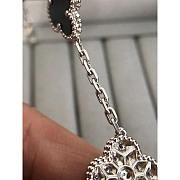 Van Cleef & Arpels Vintage Alhambra Diamond Onyx Bracelet - 2