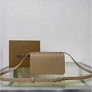 Burberry Mini TB Monogram Lock Bag Beige 20x5.5x12.5cm - 5