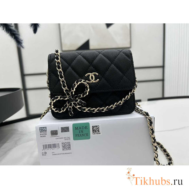 Chanel Mini Flap Caviar Black 13x5x10cm - 1