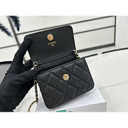 Chanel Mini Flap Caviar Black 13x5x10cm - 3