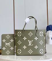 Louis Vuitton LV Neverfull MM Monogram Green 31 x 28 x 14 cm - 1