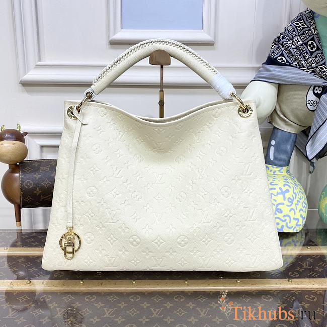 Louis Vuitton LV Artsy MM Handbag White 42x18x30cm - 1