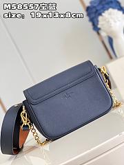 Louis Vuitton LV LockMe Tender Navy Blue 19 x 13 x 8 cm - 5