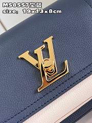 Louis Vuitton LV LockMe Tender Navy Blue 19 x 13 x 8 cm - 3