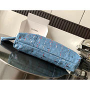 Chanel 22 Bag Glitter Denim Blue 38x42x8cm - 2