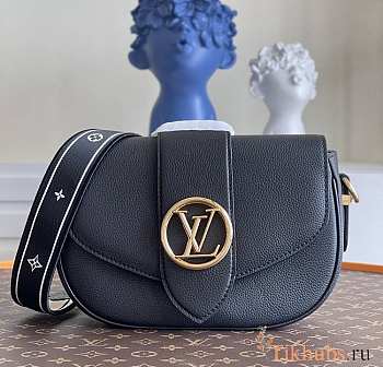 Louis Vuitton LV Pont 9 Soft Black MM 25x17.5x8cm