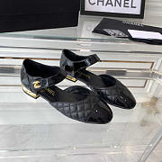 Chanel Mary Janes Patent Calfskin And Lambskin Black - 1