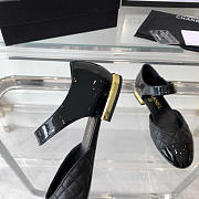 Chanel Mary Janes Patent Calfskin And Lambskin Black - 4