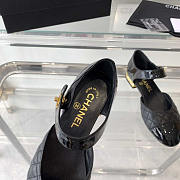 Chanel Mary Janes Patent Calfskin And Lambskin Black - 2