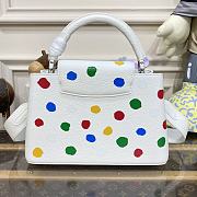 Louis Vuitton LV x YK Capucines MM White 31.5cm - 3