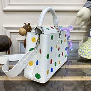 Louis Vuitton LV x YK Capucines MM White 31.5cm - 4