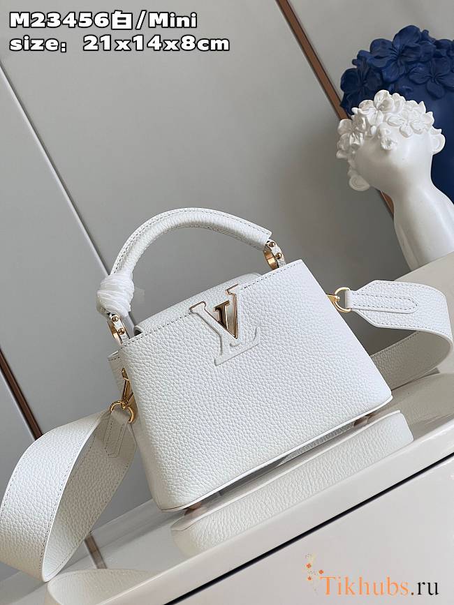 Louis Vuitton LV Capucines Mini White 21cm - 1