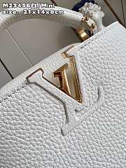 Louis Vuitton LV Capucines Mini White 21cm - 5