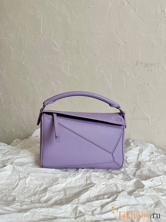 Loewe Purple Puzzle Small Shoulder Bag 24x16x10cm - 1