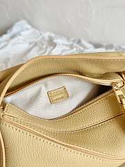 Loewe Light Yellow Puzzle Mini Shoulder Bag 18x12x8cm - 6