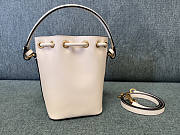 Valentino Mini Vlogo Signature Bucket Bag Nappa Leather White 12x18x10cm - 4