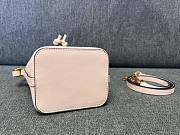 Valentino Mini Vlogo Signature Bucket Bag Nappa Leather White 12x18x10cm - 5