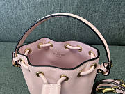 Valentino Mini Vlogo Signature Bucket Bag Nappa Leather Pink 12x18x10cm - 5