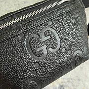 Gucci Jumbo GG Small Belt Bag Black 23x13x5cm - 4