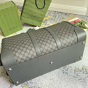 Gucci Savoy Large Duffle Bag Grey 52x30x29cm - 5