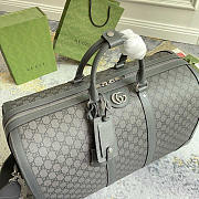 Gucci Savoy Large Duffle Bag Grey 52x30x29cm - 2