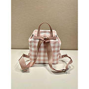 Prada Small Printed Re-Nylon Backpack Pink 28x23.5x12cm - 4