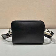 Prada Saffiano Leather Shoulder Bag Black 24x18x6cm - 6