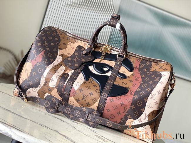 Louis Vuitton LV Keepall Bandoulière 55 Brown 55 x 31 x 26 cm - 1