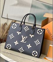 Louis Vuitton LV OnTheGo MM Black Beige 35 x 27 x 14 cm - 1