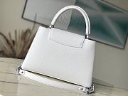 Louis Vuitton LV Capucines MM Snow White 31.5×20×11cm - 5