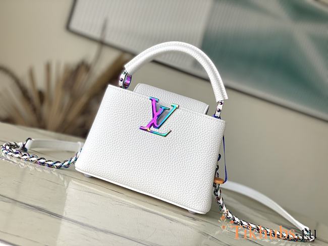 Louis Vuitton LV Capucines Mini Snow White 21cm - 1