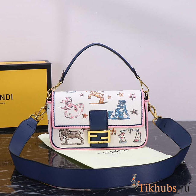 Fendi Baguette Bag with Fendi Astrology 27x15x6cm - 1