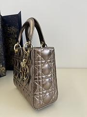 Dior Small Lady Iridescent and Metallic 20cm - 4