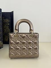 Dior Small Lady Iridescent and Metallic 20cm - 5