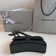 Balenciaga Crush Small Chain Bag Quilted In Full Black 25x15x9.5cm - 6