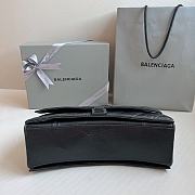 Balenciaga Crush Quilted Shoulder Bag Calfskin Full Black 31x20x12cm - 6