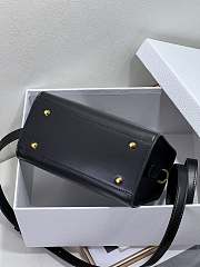 Dior Small Boston Bag Black Box Calfskin 20 x 12.5 x 16.2 cm - 5