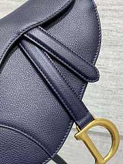 Dior Mini Saddle Bag With Strap Navy Blue 19 x 16 x 5 cm - 6