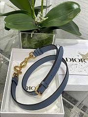 Dior Mini Saddle Bag With Strap Blue 19 x 16 x 5 cm - 6