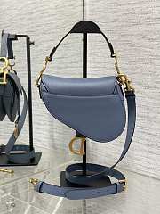 Dior Mini Saddle Bag With Strap Blue 19 x 16 x 5 cm - 5