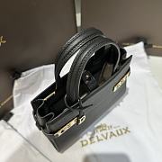 Delvaux Black Crush Bag 19x7x15cm - 6