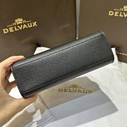 Delvaux Black Crush Bag 19x7x15cm - 3