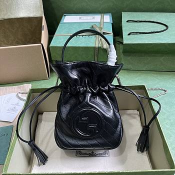 Gucci Blondie Mini Bucket Bag Black 15x19x8cm